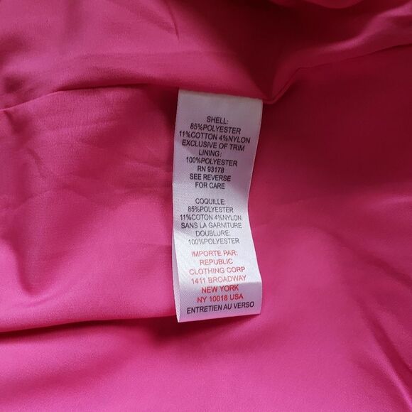 House of Harlow 1960 Tweed Mini Dress Strappy Candy Pink White Women's Large - Picture 11 of 12